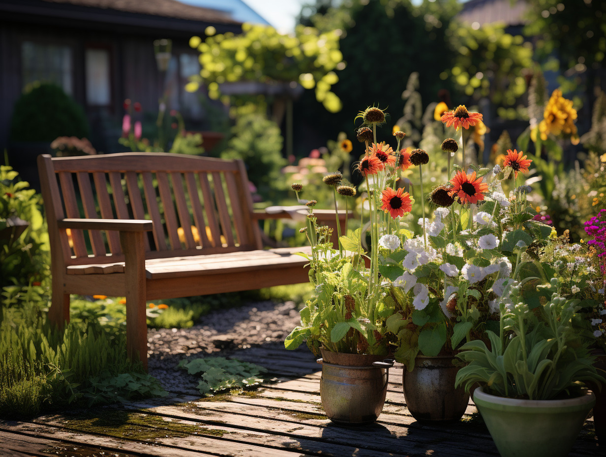 jardin faible entretien